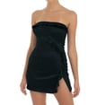 thumbnail image 1 of Women's Off Shoulder Slim Mini Dress Summer Evening Wear Backless Ruffle Slit Strap Top Dress Sexy Club Streetwear-b-S, 1 of 7