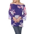 thumbnail image 1 of Women's Off the Shoulder Floral Blouse, 1 of 3