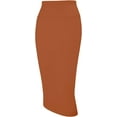 thumbnail image 1 of Women's Office Work Pencil Skirt Stretch High Waist Below Knee Bodycon for Business Casual, 1 of 18