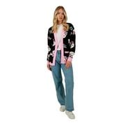 Women's Officially Licensed Hello Kitty Relaxed Fit Knit Cardigan-XXL