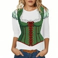 thumbnail image 1 of Women's Oktoberfest Graphic T-Shirt Bavarian Festival Party Casual Tee Round Neck Short Sleeve Travel Outfit, 1 of 4