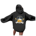 thumbnail image 1 of Women's Oktoberfest Printed Drop Shoulder Hoodie for Everyday Wear and Casual in Autumn/Winter Season Black S, 1 of 7