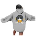 thumbnail image 1 of Women's Oktoberfest Printed Drop Shoulder Hoodie for Everyday Wear and Casual in Autumn/Winter Season Gray XL, 1 of 7