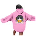 thumbnail image 1 of Women's Oktoberfest Printed Drop Shoulder Hoodie for Everyday Wear and Casual in Autumn/Winter Season Pink 4XL, 1 of 7
