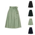 thumbnail image 1 of Women's Oktoberfest Skirt With Bow Tie Waistband Adjustable Apron Style Half Wrap Party Accessory, 1 of 8