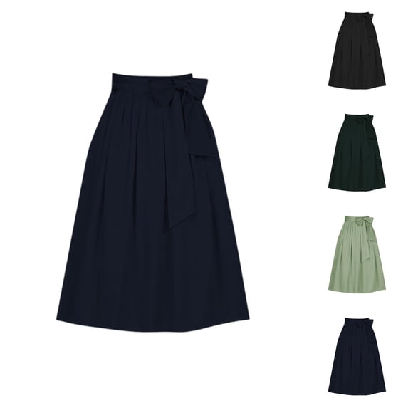 Women's Oktoberfest Skirt With Bow Tie Waistband Adjustable Apron Style Half Wrap Party Accessory