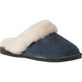 thumbnail image 1 of Women's Old Friend Scuff Slipper Navy Blue Leather 9 M, 1 of 7