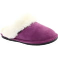 thumbnail image 1 of Women's Old Friend Scuff Slipper Purple Leather 9 M, 1 of 6