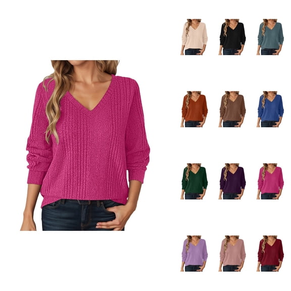 Women's Old Money Style Lightweight Cable Knit Crewneck Sweater – Long Sleeve Pullover for Fall Winter, Soft Comfortable Casual Everyday Wear, Business Casual Versatile Top