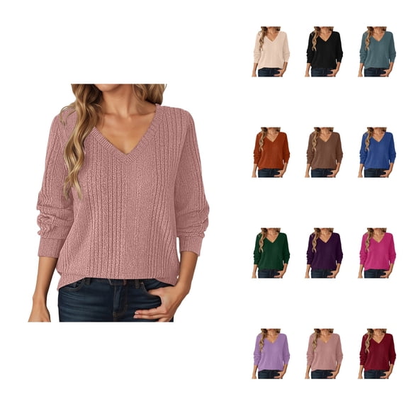 Women's Money Style Lightweight Cable Knit Crewneck Sweater â Long Sleeve Pullover for Fall Winter, Soft Comfortable Casual Everyday Wear, Business Casual Versatile Top