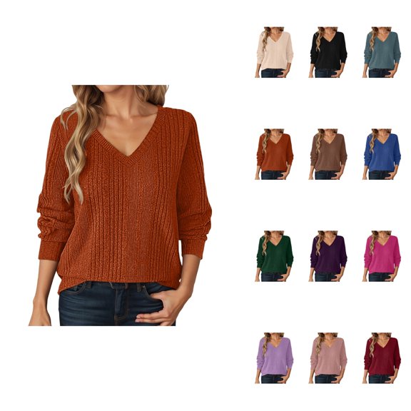 Women's Old Money Style Lightweight Cable Knit Crewneck Sweater – Long Sleeve Pullover for Fall Winter, Soft Comfortable Casual Everyday Wear, Business Casual Versatile Top