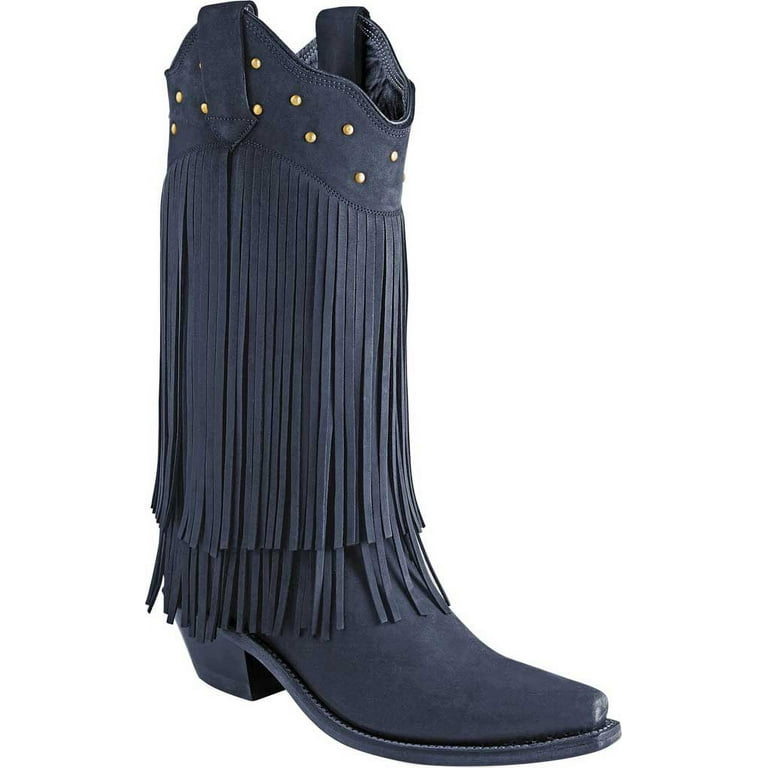 old west fringe boots