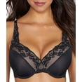 thumbnail image 1 of Women's Olga GF7961A Cloud 9 Lace Underwire Contour Bra (Rich Black 42C), 1 of 2
