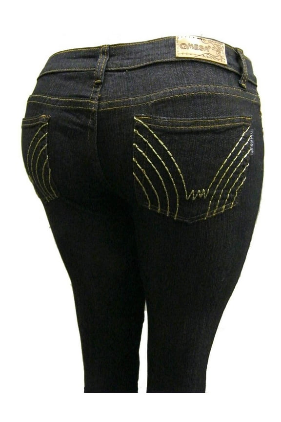 Women's Omega Skinny Stretch Jeans- 5 Lone Golden Stitch 2, 7