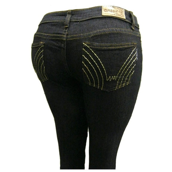 Women's Omega Skinny Stretch Jeans- 5 Lone Golden Stitch 2, 9