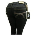 thumbnail image 1 of Women's Omega Skinny Stretch Jeans- Criss Cross 1, 3, 1 of 1