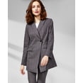 thumbnail image 1 of Women's One Button Windowpane Jacket Charcoal Multi 8, 1 of 1