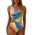 thumbnail image 1 of Women's One Piece Swimsuit One Shoulder Bathing Suit,S，G149402, 1 of 7
