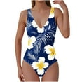 thumbnail image 1 of Women's One Piece Swimsuits Tummy Control Bathing Suits Ruffled Plus Size Swimwear 2026 Trendy, 1 of 5