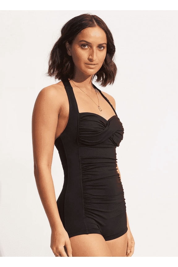 Women's One-Piece Tummy Control Cutout High Waisted Swimsuit
