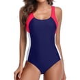 thumbnail image 1 of Women's One-piece Sports Swimsuit Athletic Swimwear Water Aerobic Bathingsuit, 1 of 7