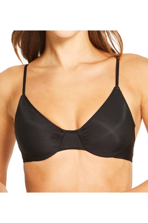 Women's Only Hearts 1089 Second Skins Underwire Bra (Black L)
