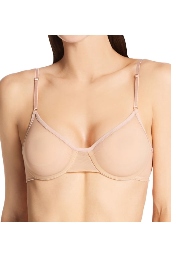 Women's Only Hearts 1409A Italian Net Underwire Bra (Buff L)