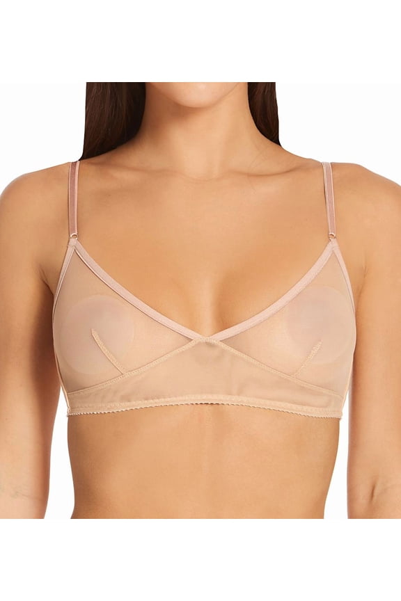 Women's Only Hearts 1417A Whisper Retro Bralette (Buff S)