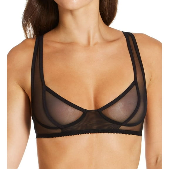 Women's Only Hearts 1894 Whisper Balconette Bra (Black L)