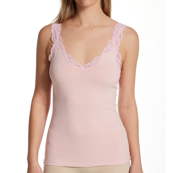 Women's Only Hearts 41840L Delicious Scoop-Neck Tank with Lace (Tender L)