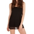 thumbnail image 1 of Women's Only Hearts 43706 So Fine with Lace Tank Tunic (Black L), 1 of 2