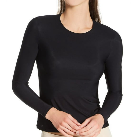 Women's Only Hearts 4649 Second Skins Crew Neck Tee (Black M)