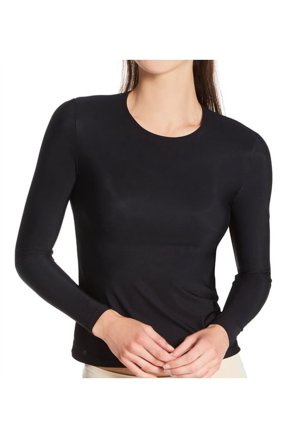 Women's Only Hearts 4649 Second Skins Crew Neck Tee (Black S)