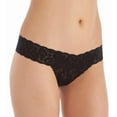 thumbnail image 1 of Women's Only Hearts 50761 Stretch Lace Intimates Must Have Low Rise Thong (Black M/L), 1 of 1