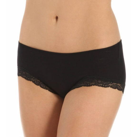 Women's Only Hearts 50840 Organic Cotton Hipster Panty (Black S)