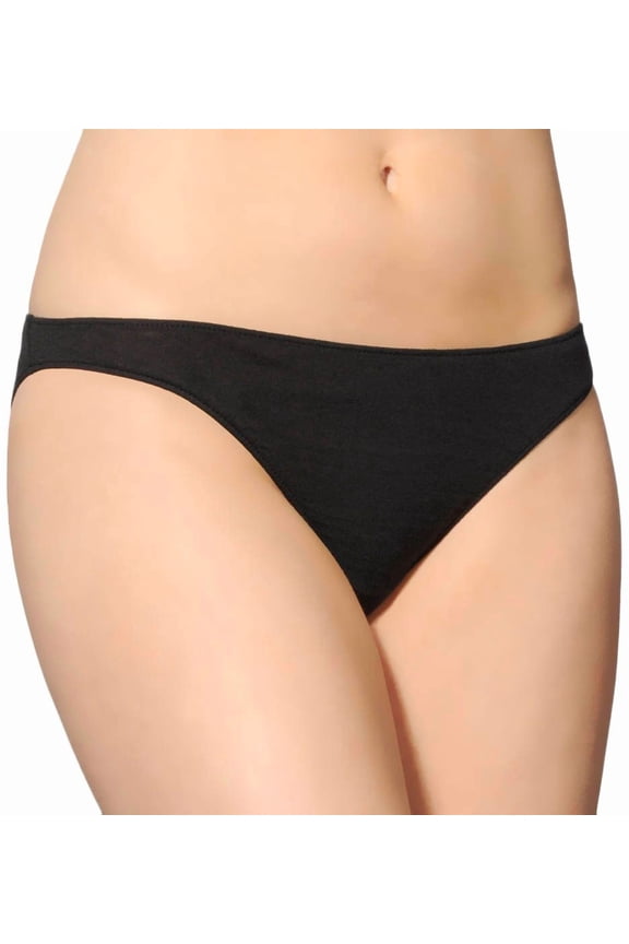 Women's Only Hearts 50848 Organic Cotton Bikini Panty (Black S)