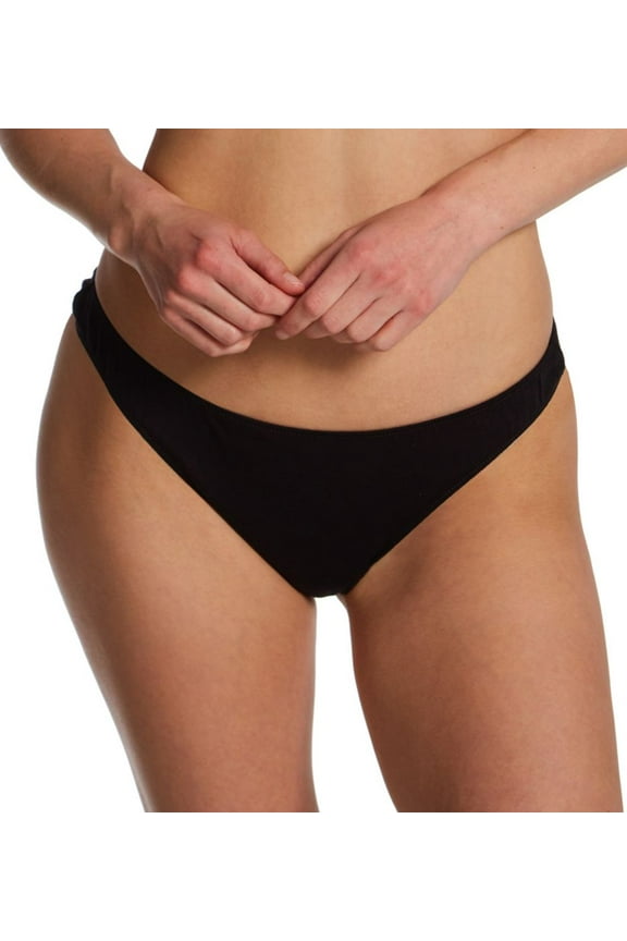 Women's Only Hearts 51163 Organic Cotton Basic Thong (Black P/S)