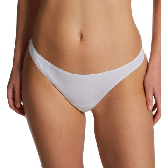 Women's Only Hearts 51163 Organic Cotton Basic Thong (White M/L)