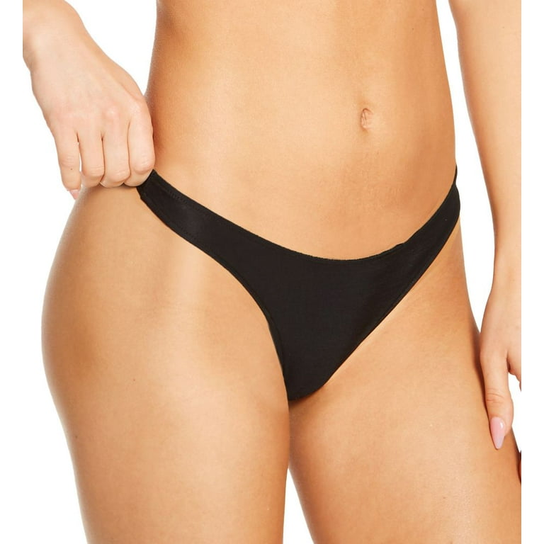 Women's Only Hearts 51483 Second Skins Thong Panty (Black P/S)