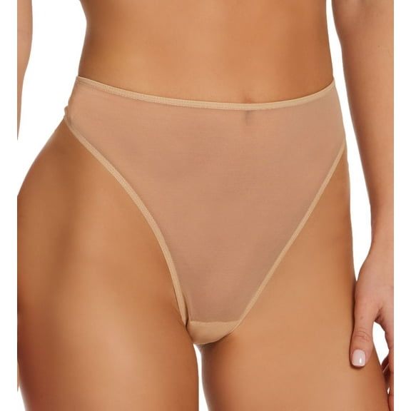 Women's Only Hearts 51797 Whisper Hi Cut Thong (Buff S)
