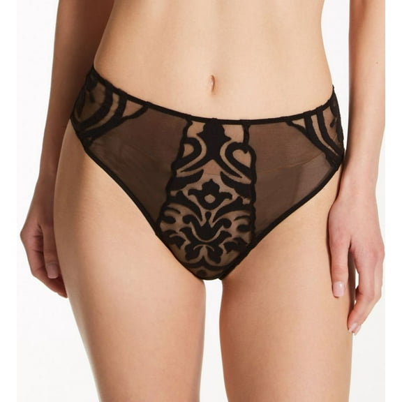 Women's Only Hearts 51836 Amelie High Cut Brief Panty (Black S)