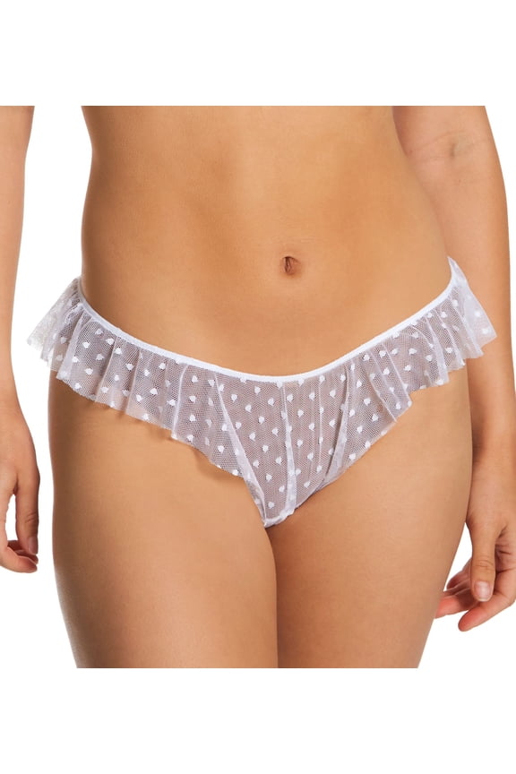 Women's Only Hearts 51862 Coucou Lola Butterfly Brief Panty (White M)