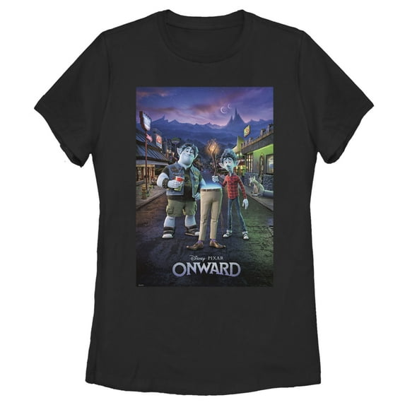 Women's Onward Family Poster Graphic Tee Black 2X Large