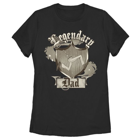 Women's Onward Legendary Dad Crest Graphic Tee Black Small