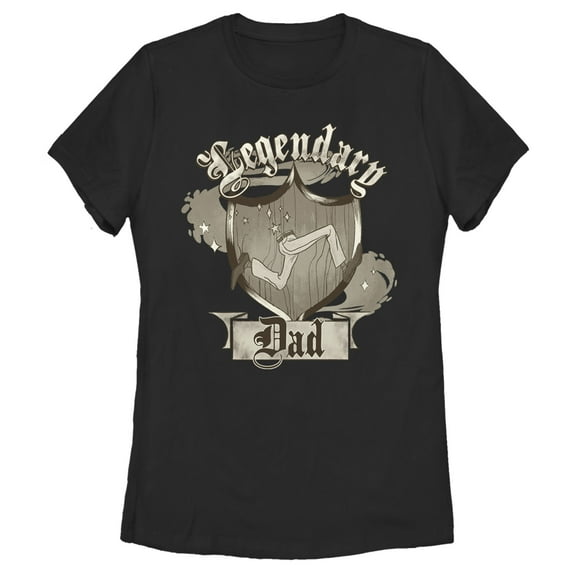 Women's Onward Legendary Dad Crest Graphic Tee Black X Large