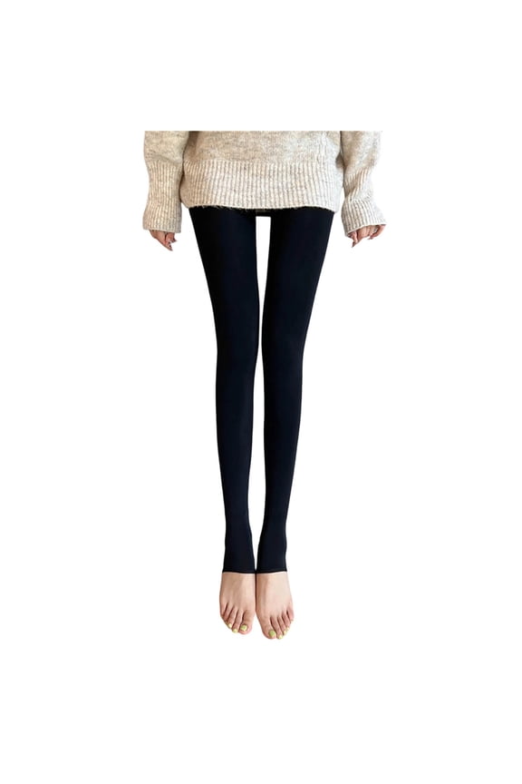 Women's Opaque Fleece Lined Thick Tights Ultra-Soft Seamless Warm Winter Thermal Pantyhose Stocking for Cold Weather