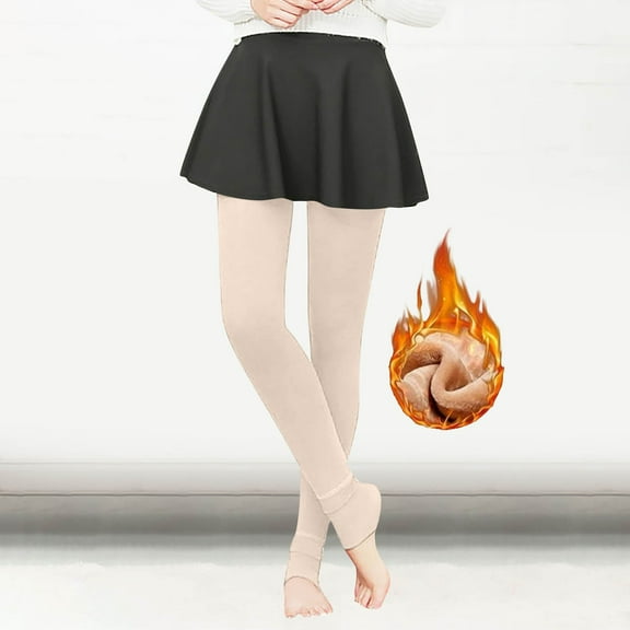 Women's Opaque Fleece Lined Tights,Warm Tights Slim Skinny Body Leggings Heating High Waist Solid Color Soft Pants Complexion Free