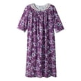 thumbnail image 1 of Women’s Open Back Adaptive Nightgown - Short Sleeve Nightgown for Seniors - Soft Scroll 3XL, 1 of 3