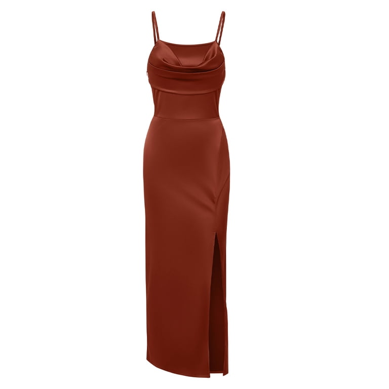 necklace for halter neck dress Mila Halter Dress in Chocolate