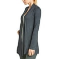 thumbnail image 1 of Women’s Open-Front Cardigan Lightweight Long Sleeve Casual Loose Soft Draped Lady Coat Fall Outerwear Oversized Kimono Fall Outfits Womenswear, 1 of 2